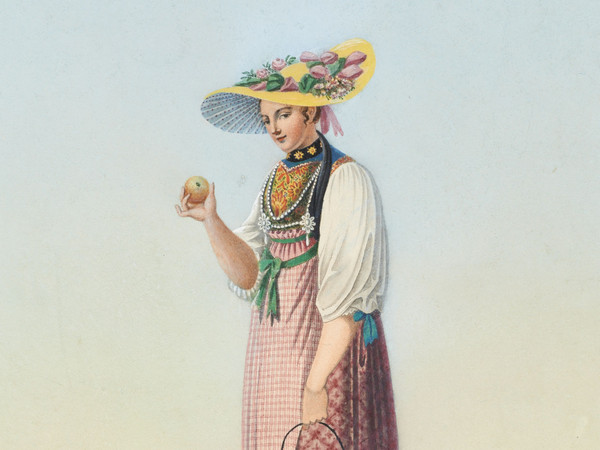Femme en costume folklorique d'Unterwalden