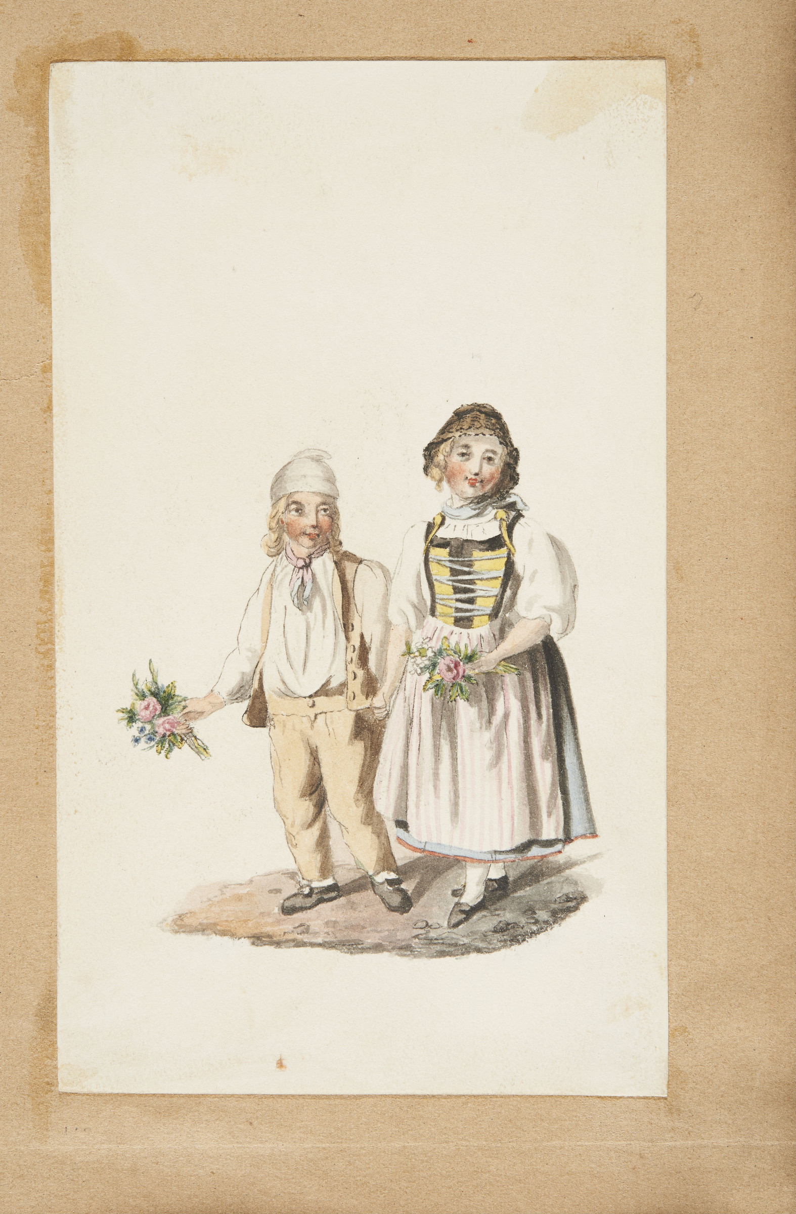 Due bambini in costume tradizionale del Cantone di Berna