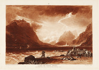 Lago di Brienz con tempesta