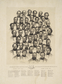 Ritratto collettivo del Consiglio nazionale svizzero, 1849–1850