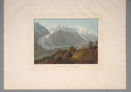 Chamonix, environs. Arve; Glacier des Bossons; Mer de Glace; Mont Blanc; Vallée de Chamonix