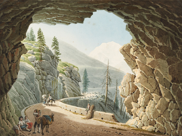 Veduta dall’interno della galleria di Schalbet