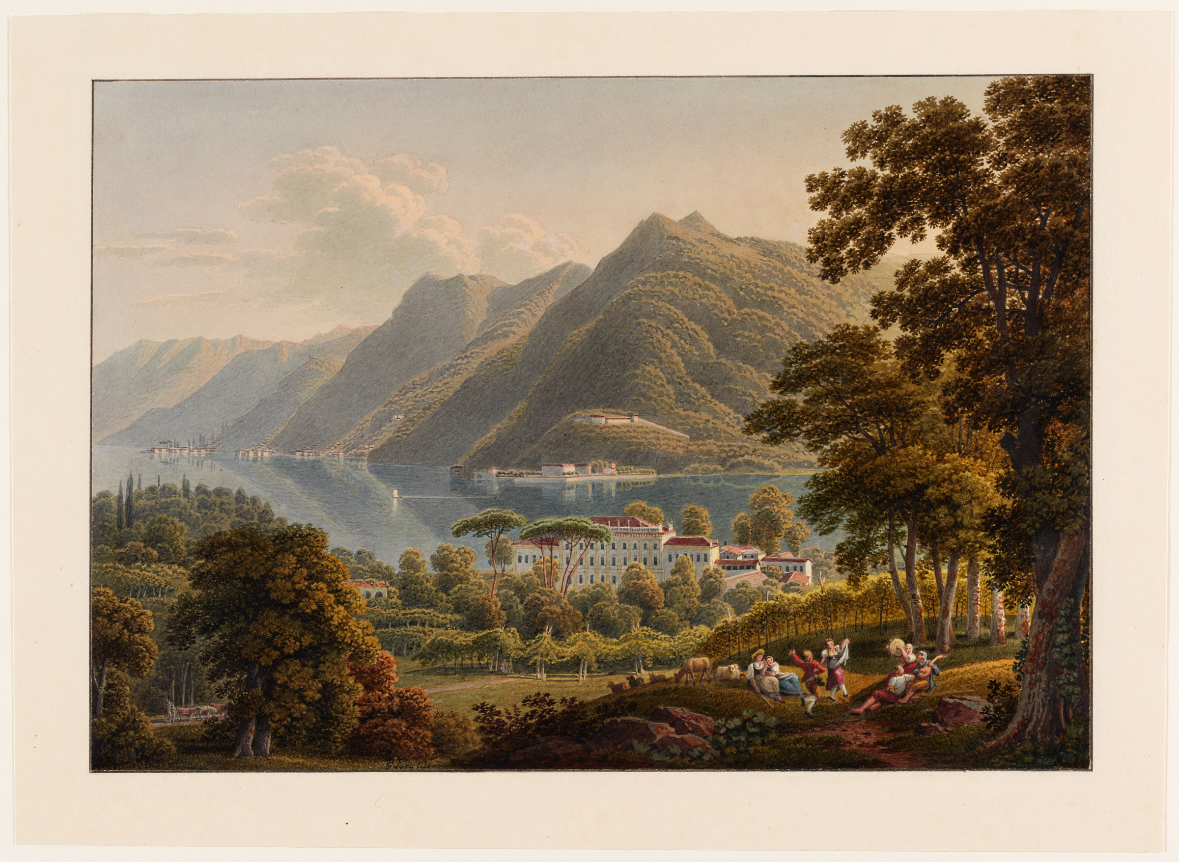 Como, Umgebung. Comersee; Villa Olmo