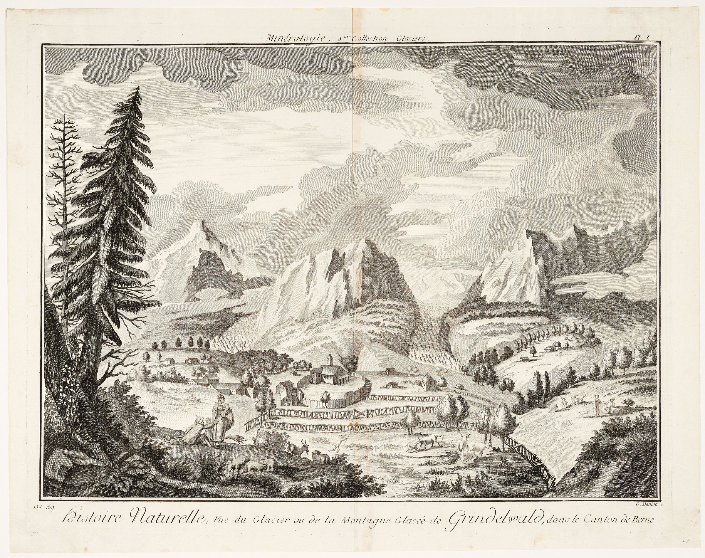 Grindelwald, Oberer und Unterer Grindelwaldgletscher mit Mettenberg