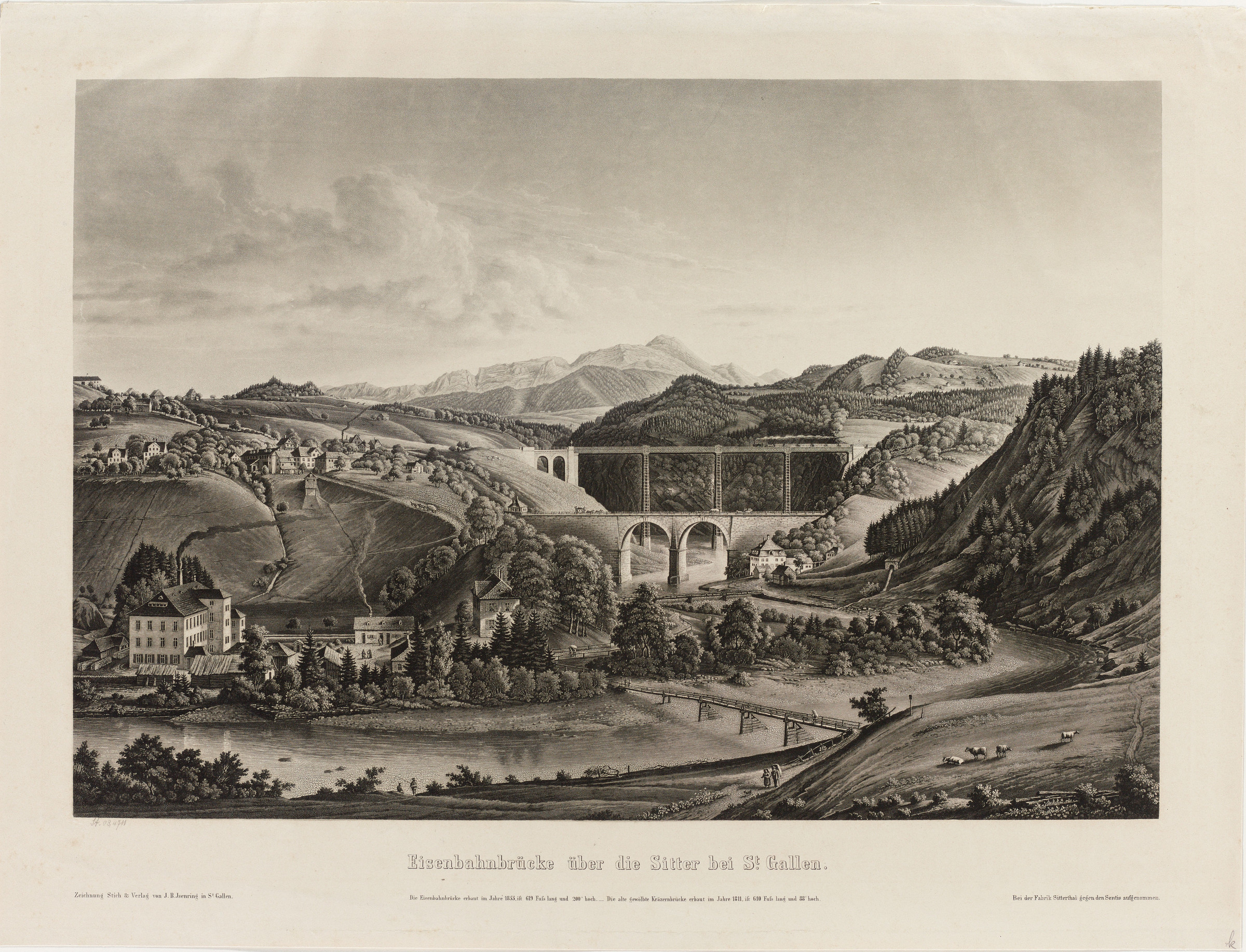 Ansicht des Sitterviadukts bei St. Gallen