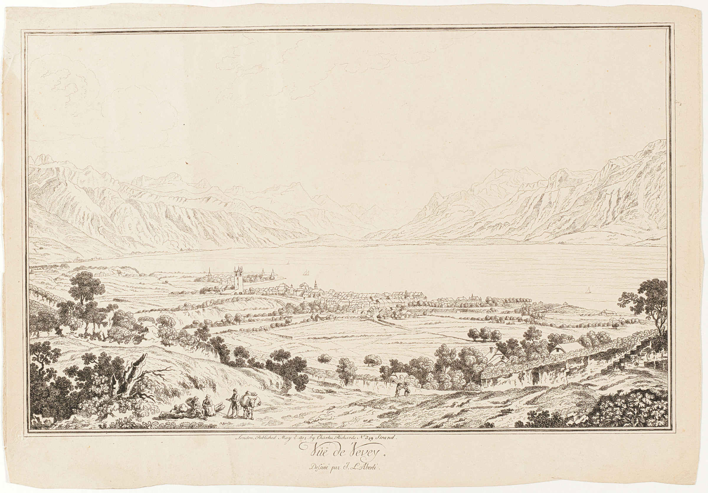 evey, veduta panoramica da nord con lago di Ginevra