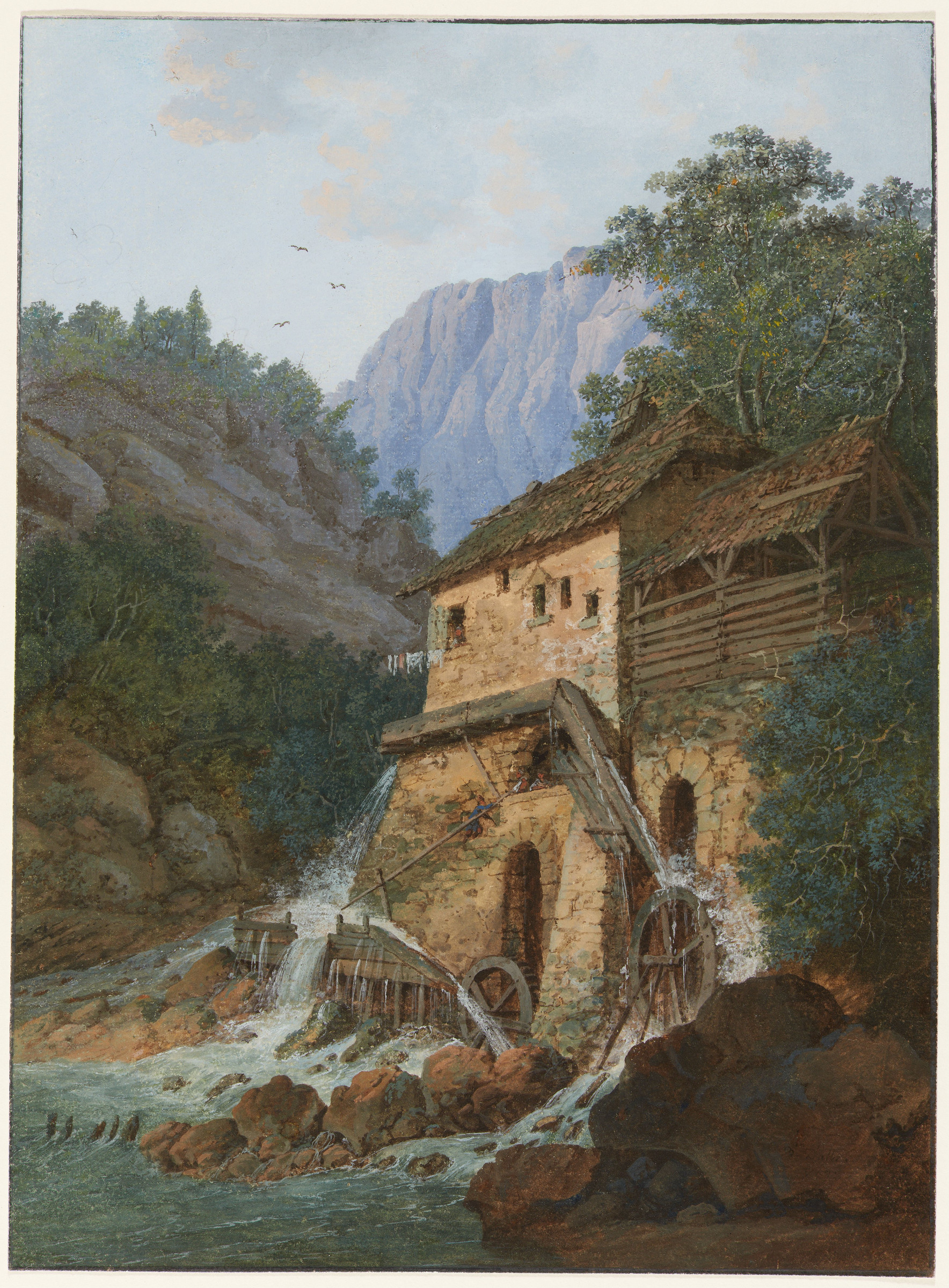 Moulin au bord de la Baye à Montreux