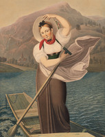 Ritratto di Elisabeth Grossmann, batteliera sul Lago di Brienz