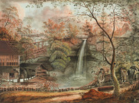 Wasserfall und Mühle in Weisslingen