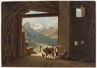 Route du Simplon, vue d’une galerie