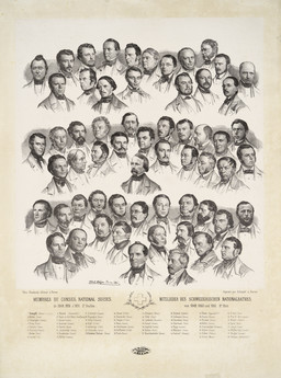 Sammelporträt des Schweizerischen Nationalrates, 1849-1851